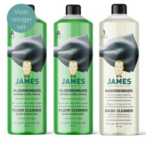 James 2 stuks Schoon & snel droog +1 stuks Basis reiniger (3 x 1L)