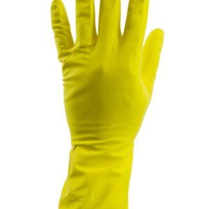 Huishoudhandschoen Latex Geel